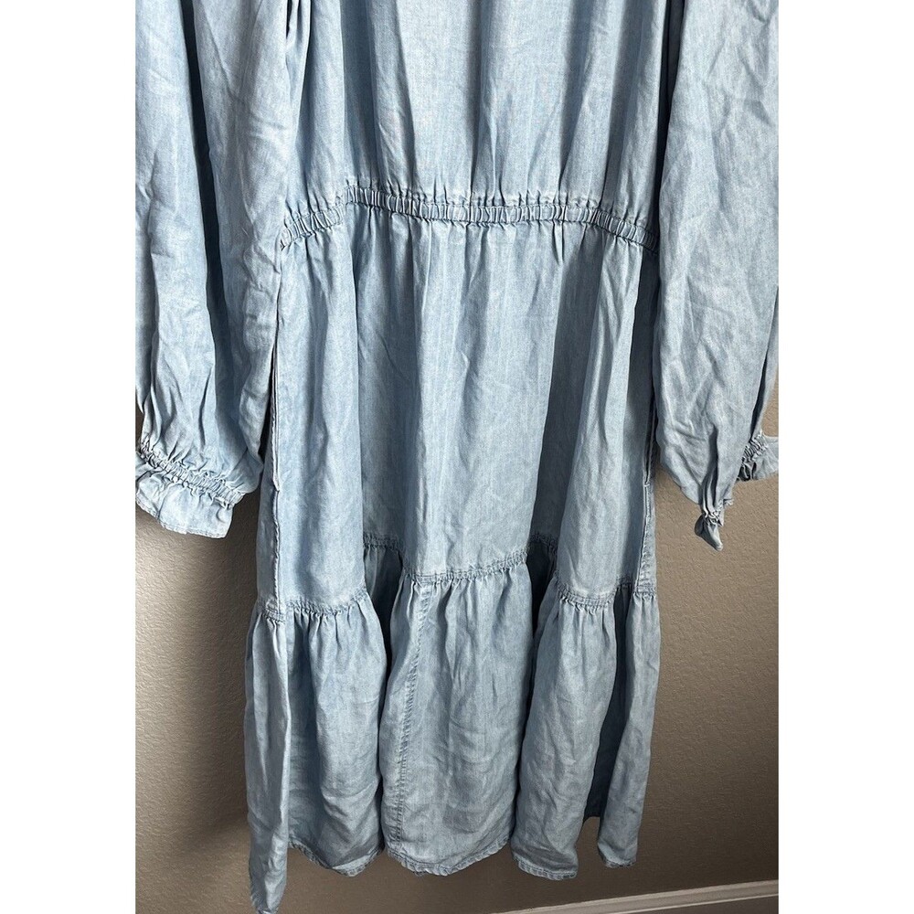 NWT! Lauren Ralph Lauren Women's 12 Tie Blouson Sleeve Dress Lyocell - Picture 9 of 9